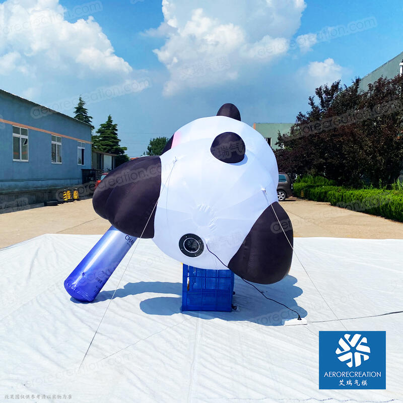 Brand Inflatable Lying Panda with Light