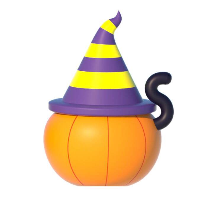 Inflatable Halloween Cat Pumpkin