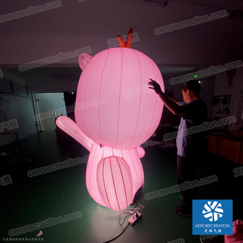 Cute Inflatable Loopy IP Promotion with Light