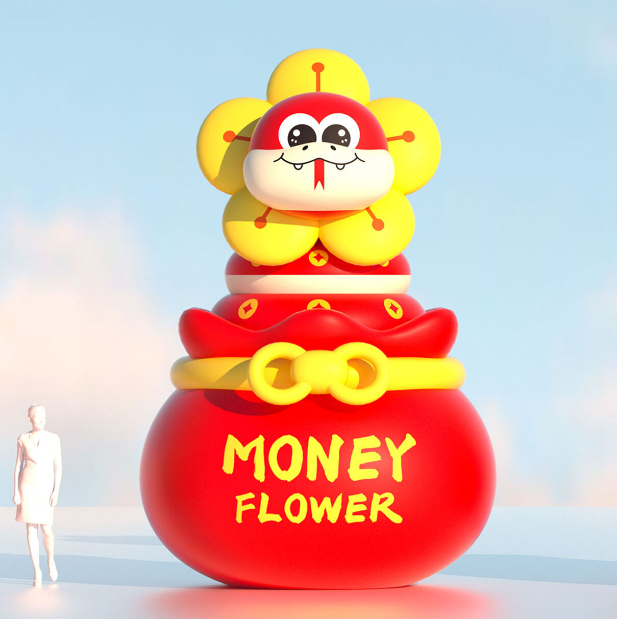 Inflatable Chinese Money Flower Decoration