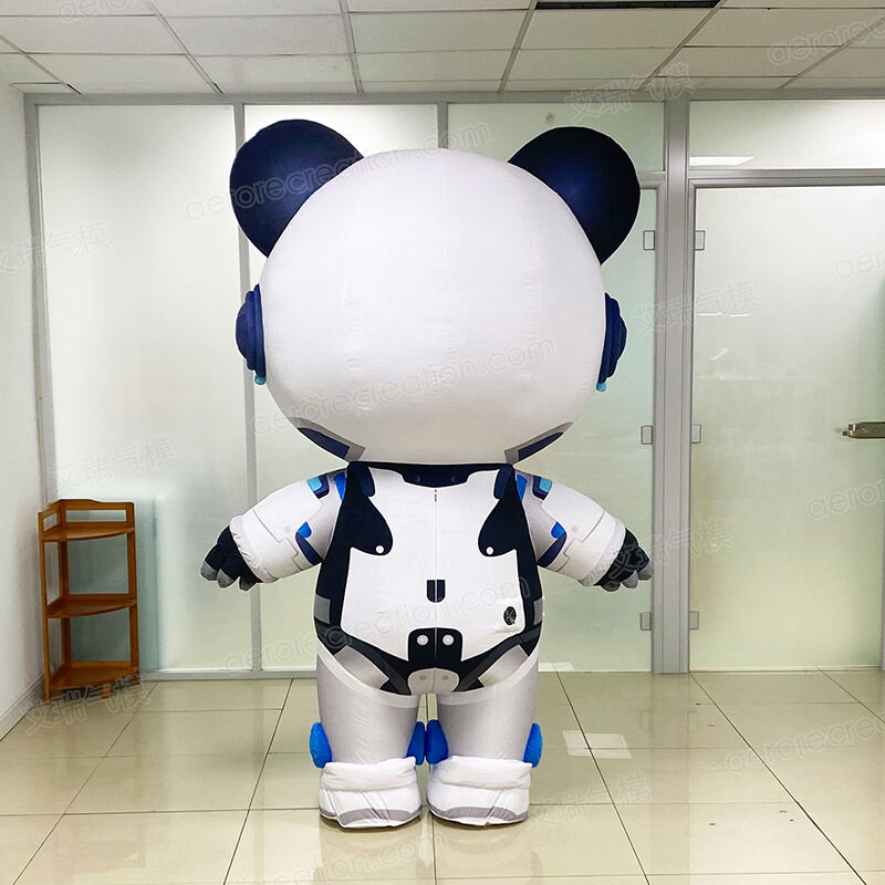 Inflatable Walking Robert Panda Mascot