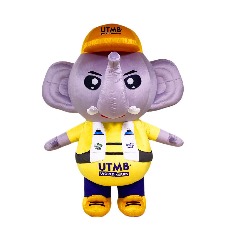 Inflatable Cartoon Elephant Mascot Costume