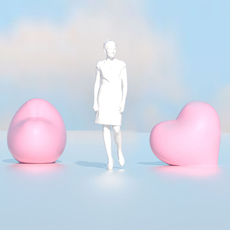 Inflatable Custom Pink Heart