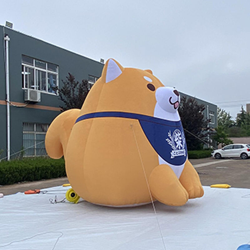 Outdoor Inflatable Cartoon Corgi Decoration