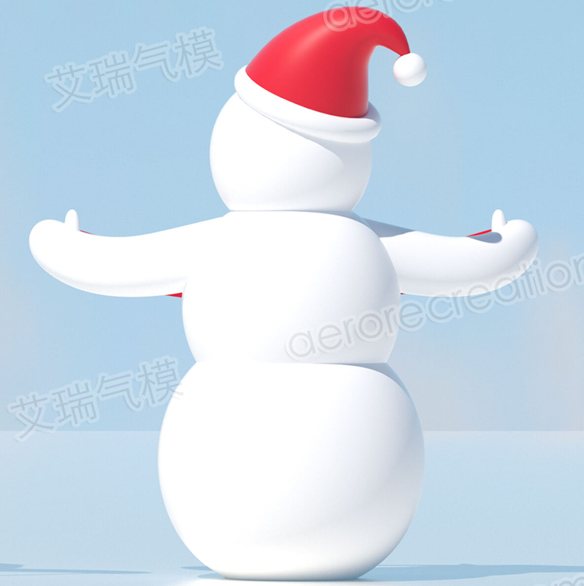 Merry Christmas Inflatable Xmas Snowman