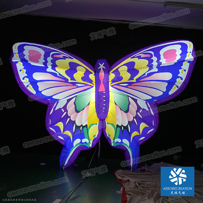 Hanging Inflatable Purple Butterfly