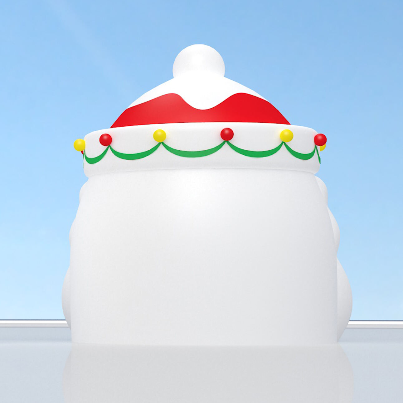 Customized White Inflatable Christmas House