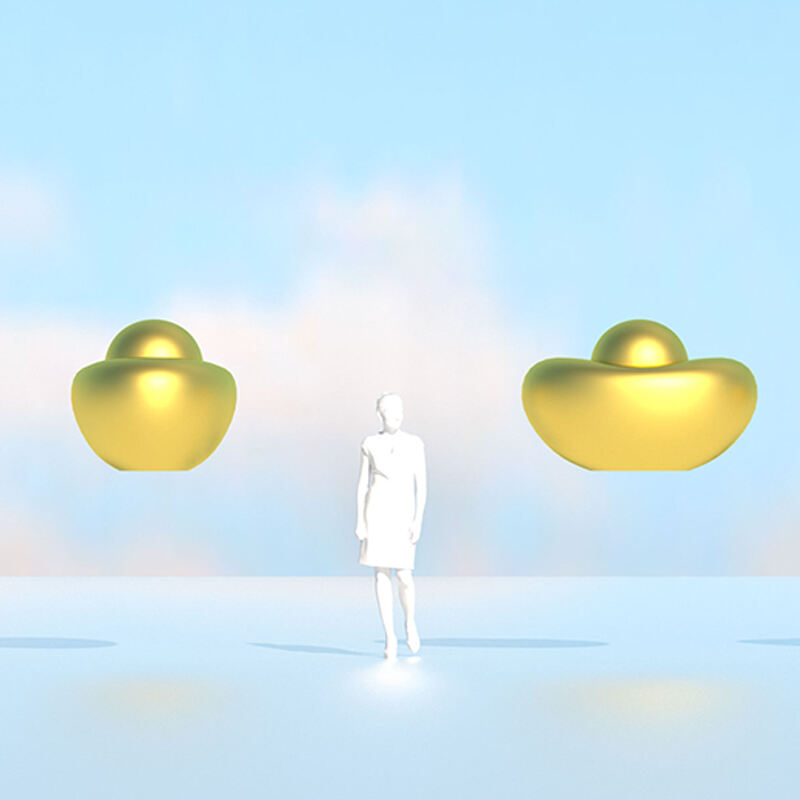 Inflatable Hanging Gold Ingot