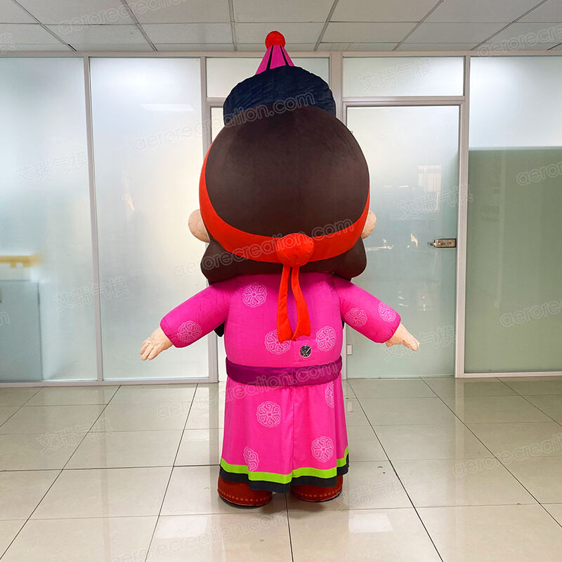 Sports Inflatable Girl Walking Costume