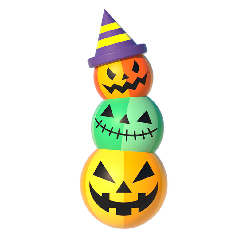 Inflatable Halloween Pumpkin Suit with Light