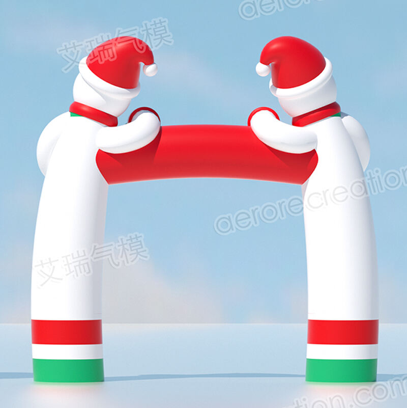 Promotion Inflatable Christmas Snowman Arch