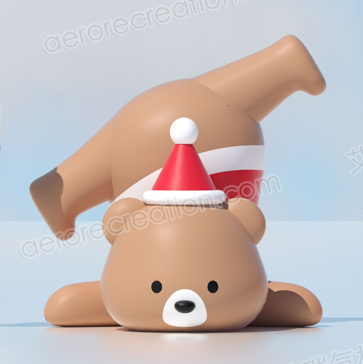 1.5m Inflatable Cartoon Xmas Bear