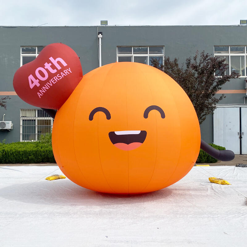 Giant Inflatable Orange Expression Ball