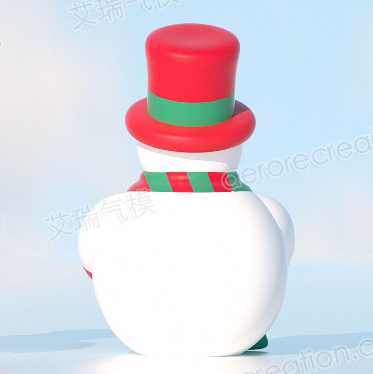 2m High Christmas Inflatable Snowman with Tree