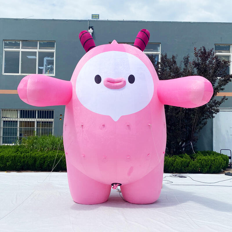 Cute Inflatable Pink Mascot