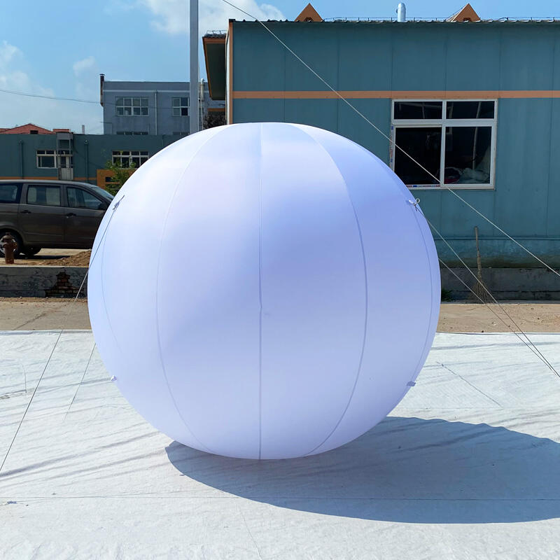 Inflatable White Balloon with Light