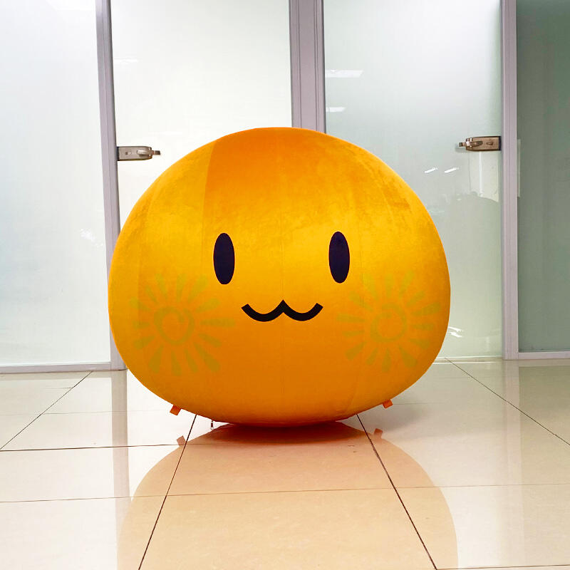 Customized Inflatable Orange with Facebook