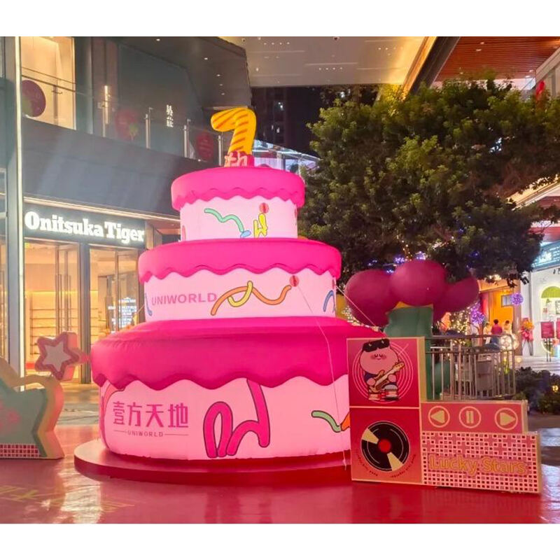 Inflatable Birthday Cake The Beast Wishes to Shenzhen One-Square World 7th Anniversary