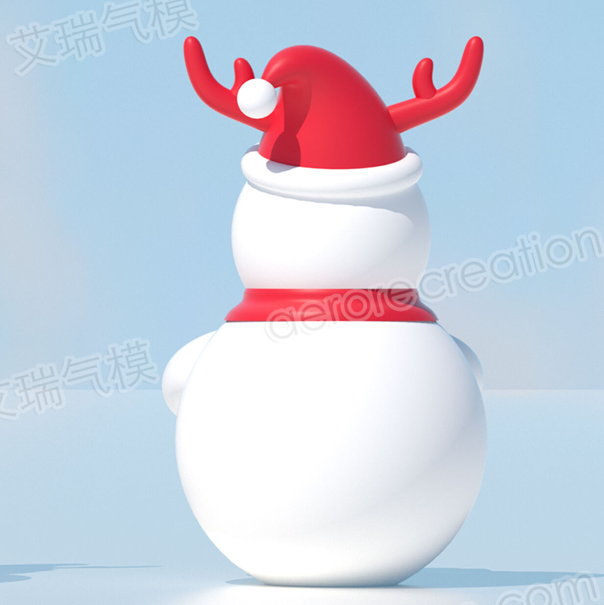 Custom Inflatable Xmas Snowman with Gift