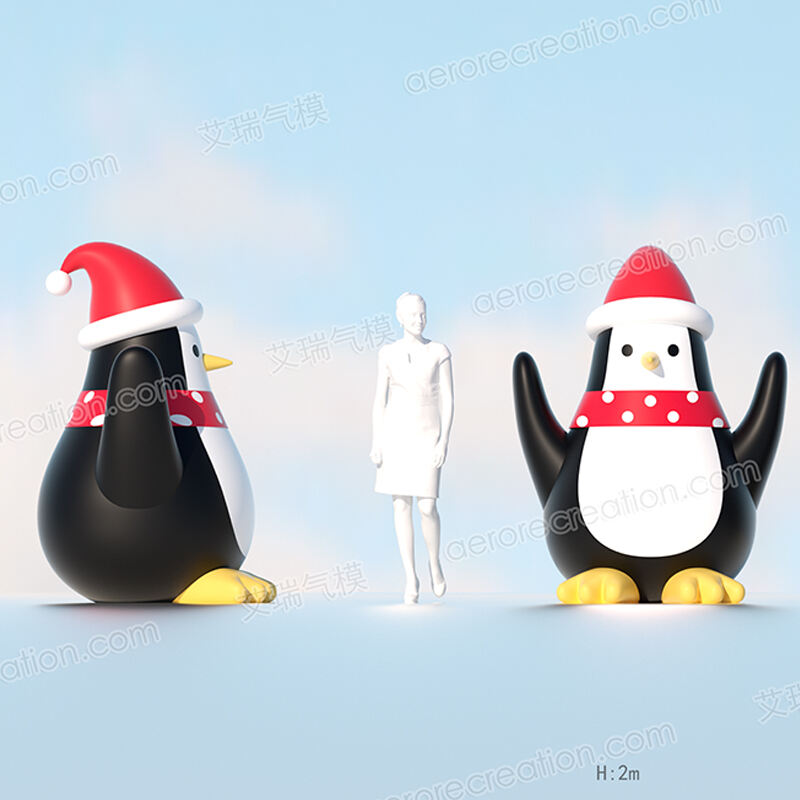 Cute Inflatable Christmas Penguins Decoration