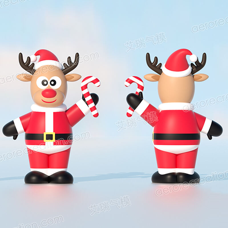 2m High Inflatable Christmas Elk Decoration