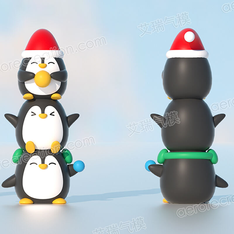 Inflatable Cartoon Christmas Penguins