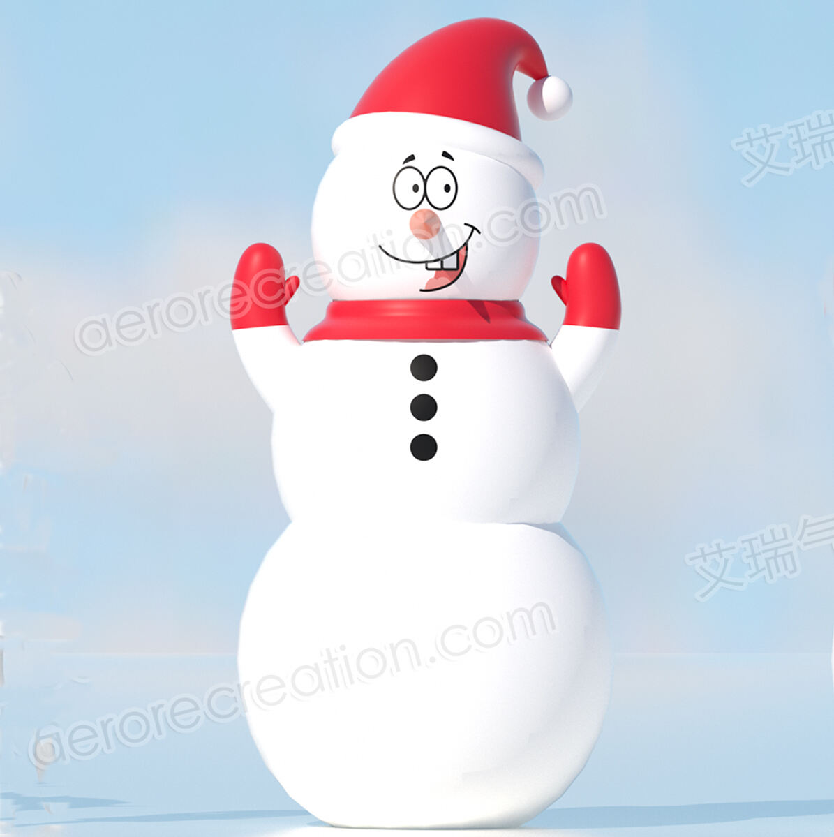 Crazy Inflatable Christmas Snowman