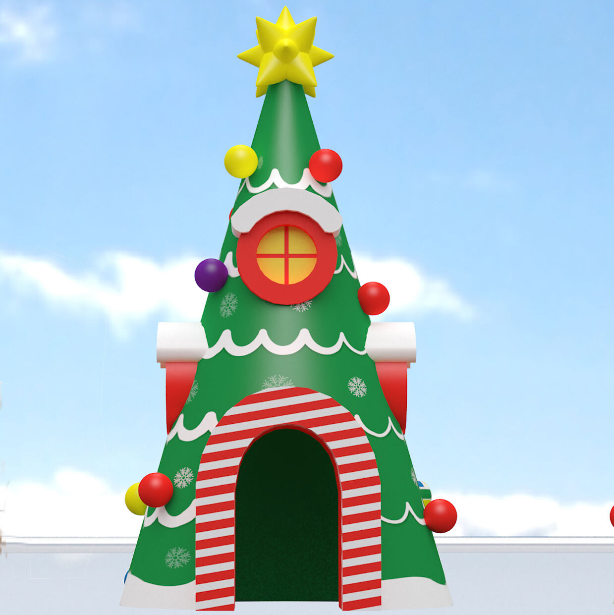 Exquisite Giant Inflatable Christmas Tree Tent