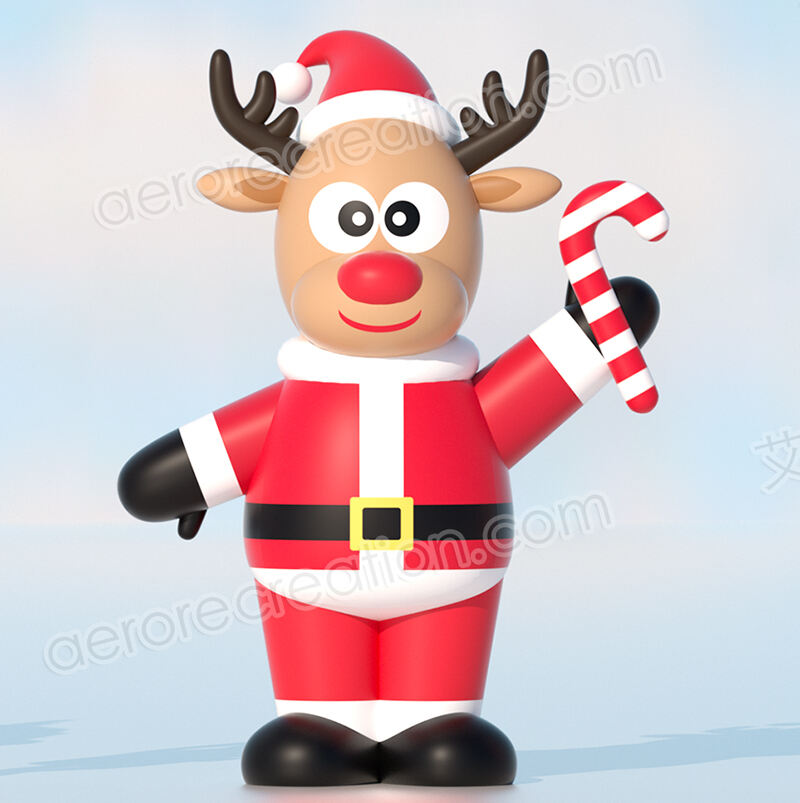 2m High Inflatable Christmas Elk Decoration