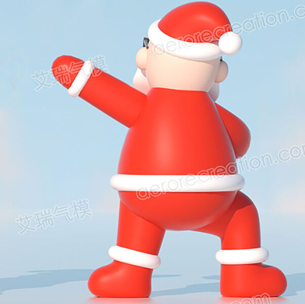 Funny Inflatable Cartoon Santa Claus Singing