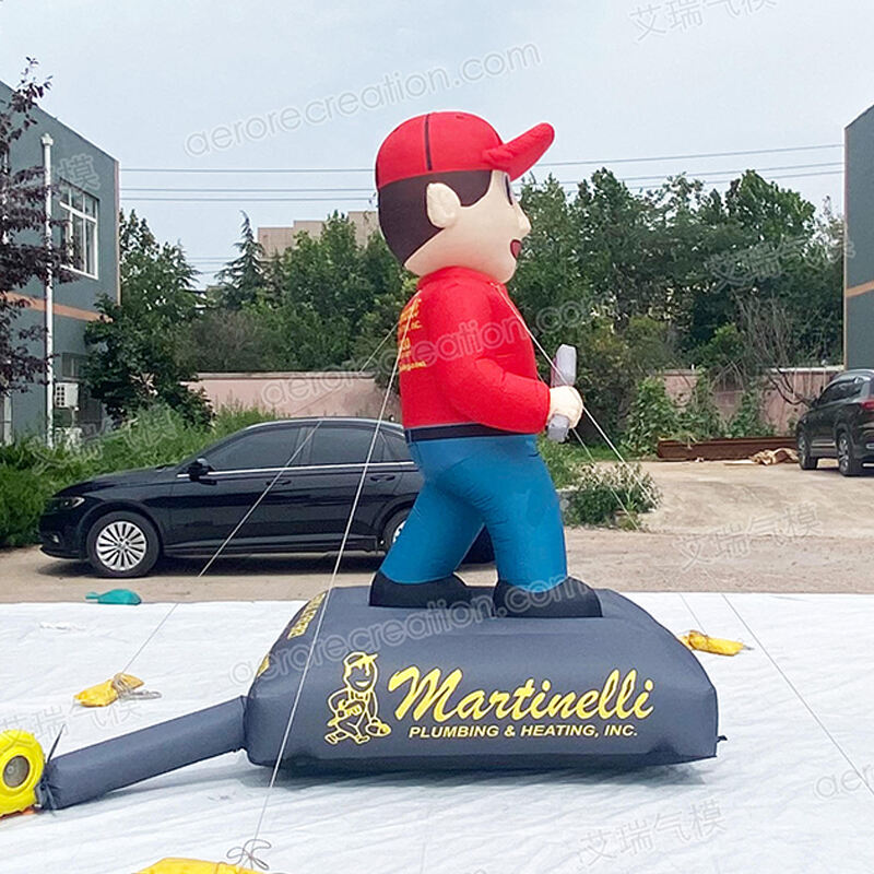 Custom Inflatable Cartoon Repairman Character