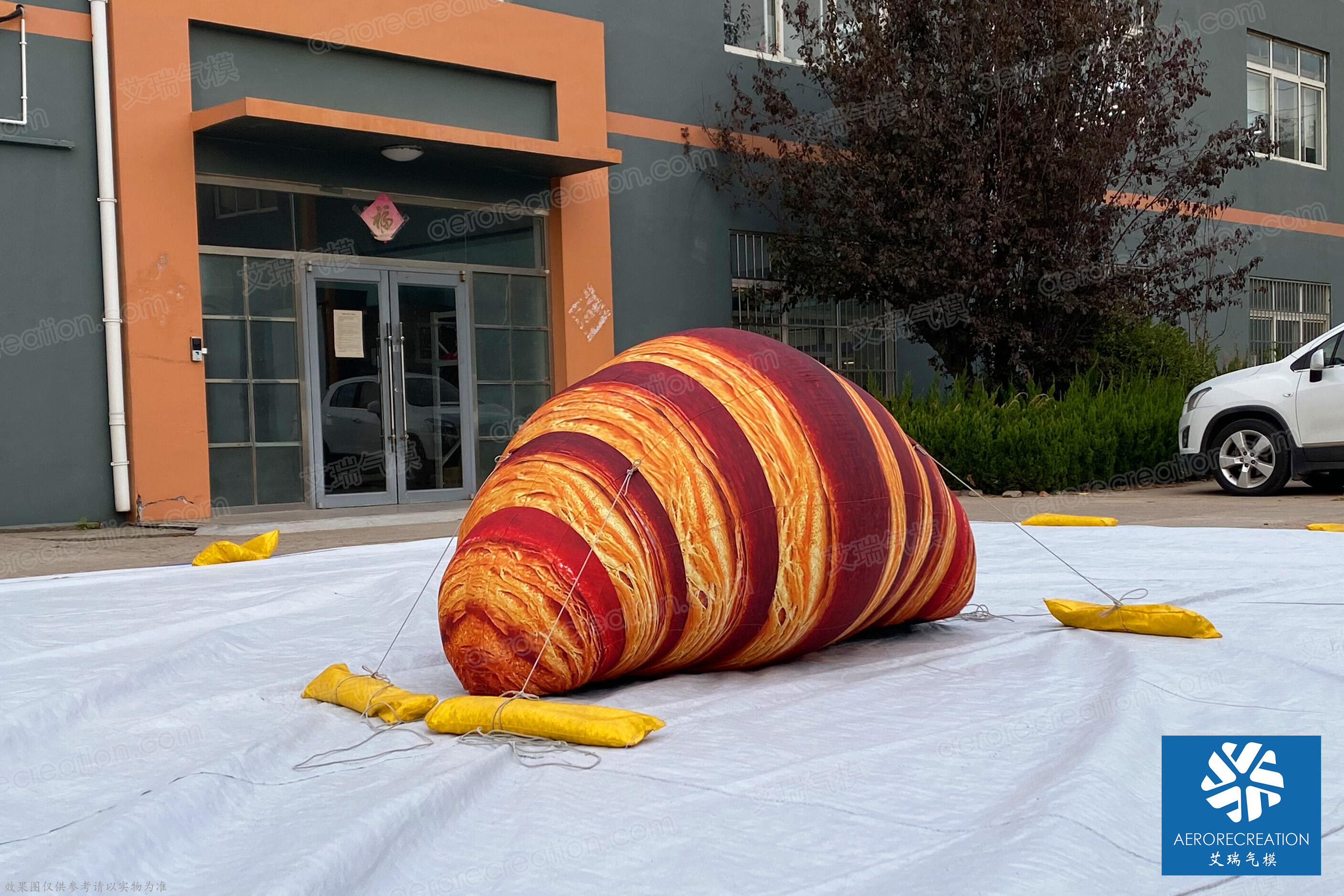 Giant Replica Inflatable Croissant Decoration