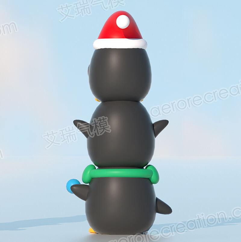 Inflatable Cartoon Christmas Penguins