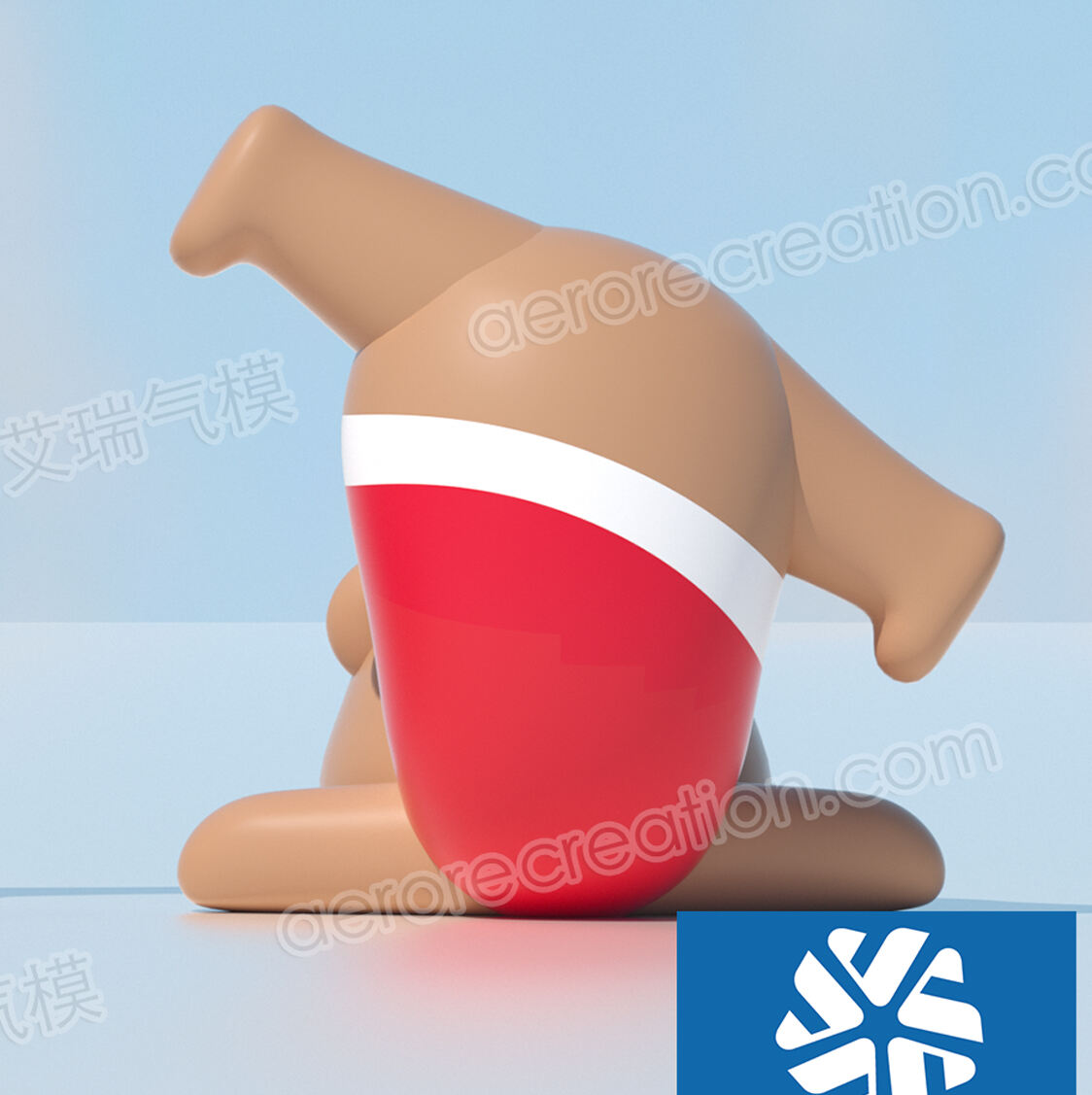 1.5m Inflatable Cartoon Xmas Bear