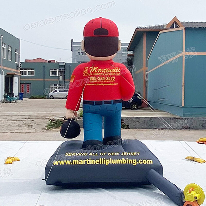 Custom Inflatable Cartoon Repairman Character