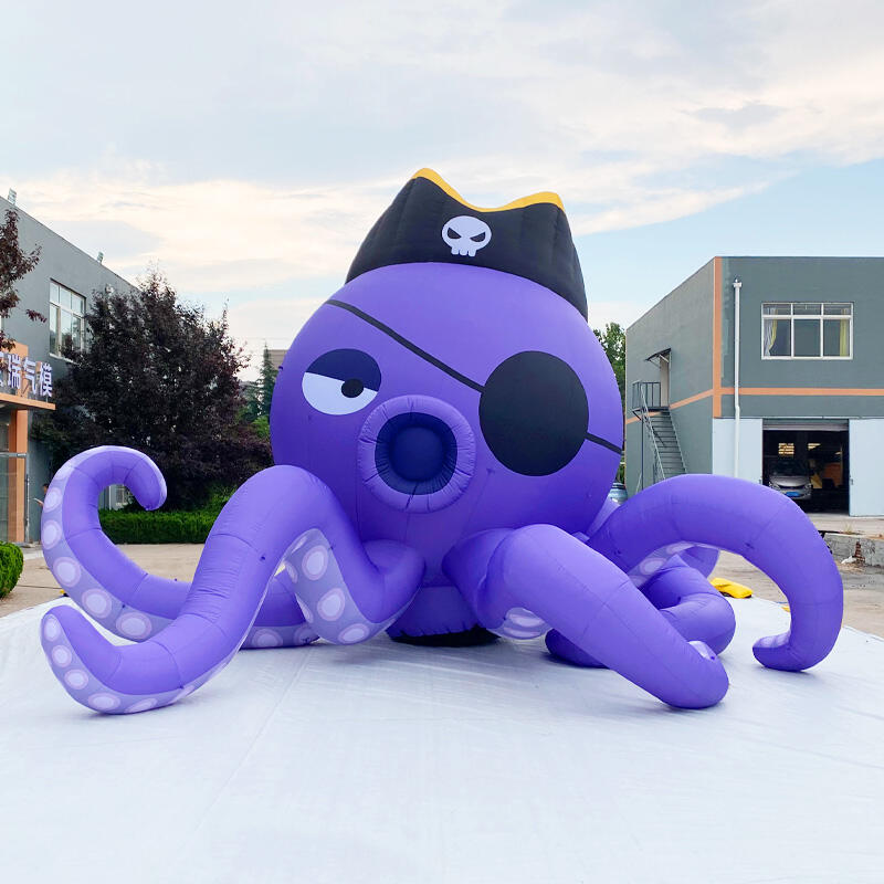 Inflatable Giant Purple Pirate Octopus