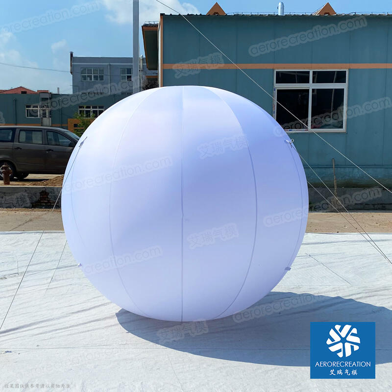 Inflatable White Balloon with Light