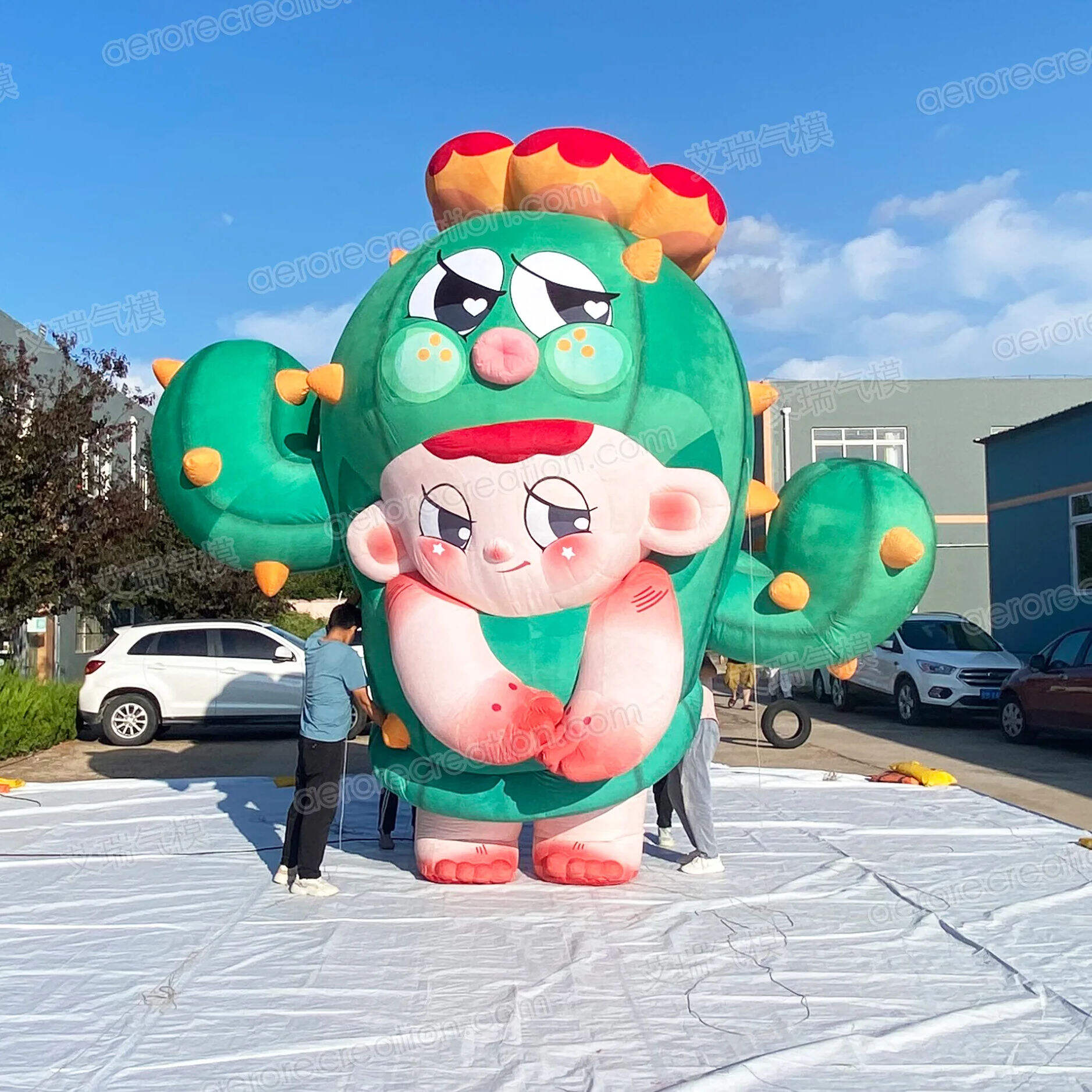 Super Cute Customized Inflatable Cactus Model