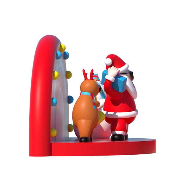 Funny Inflatable Cartoon Santa Elk Stage 