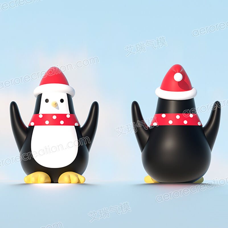 Cute Inflatable Christmas Penguins Decoration