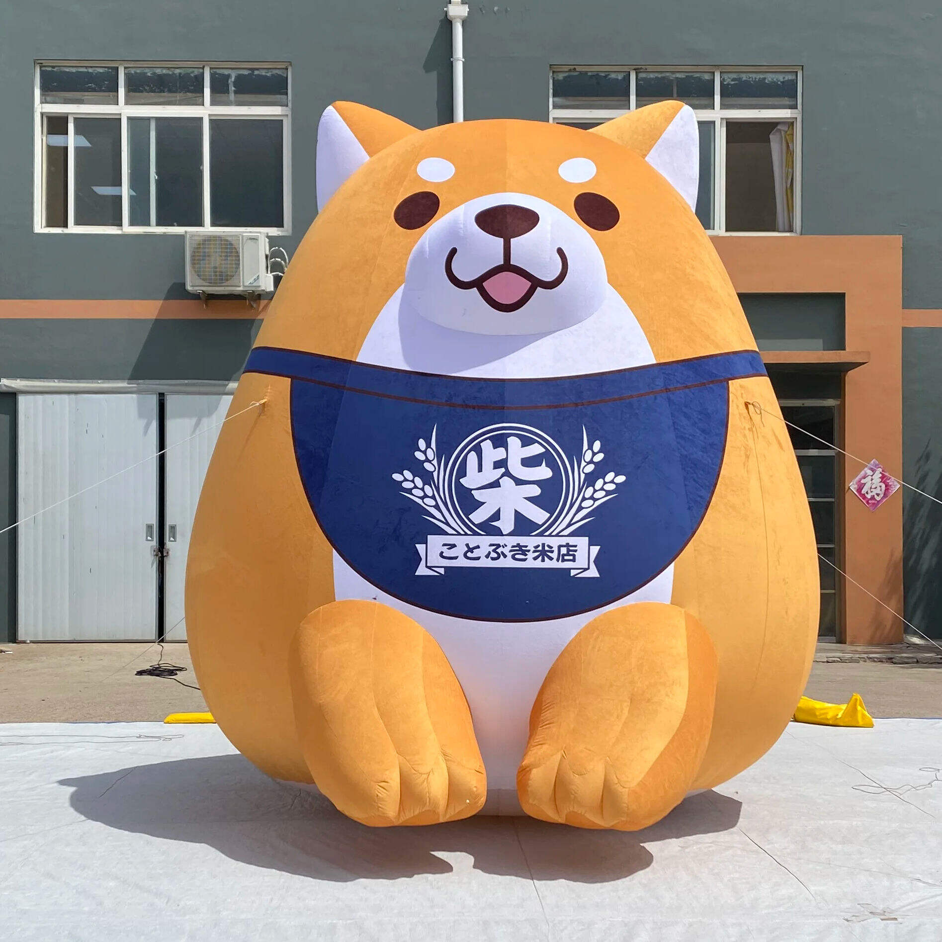 Outdoor Inflatable Cartoon Corgi Decoration