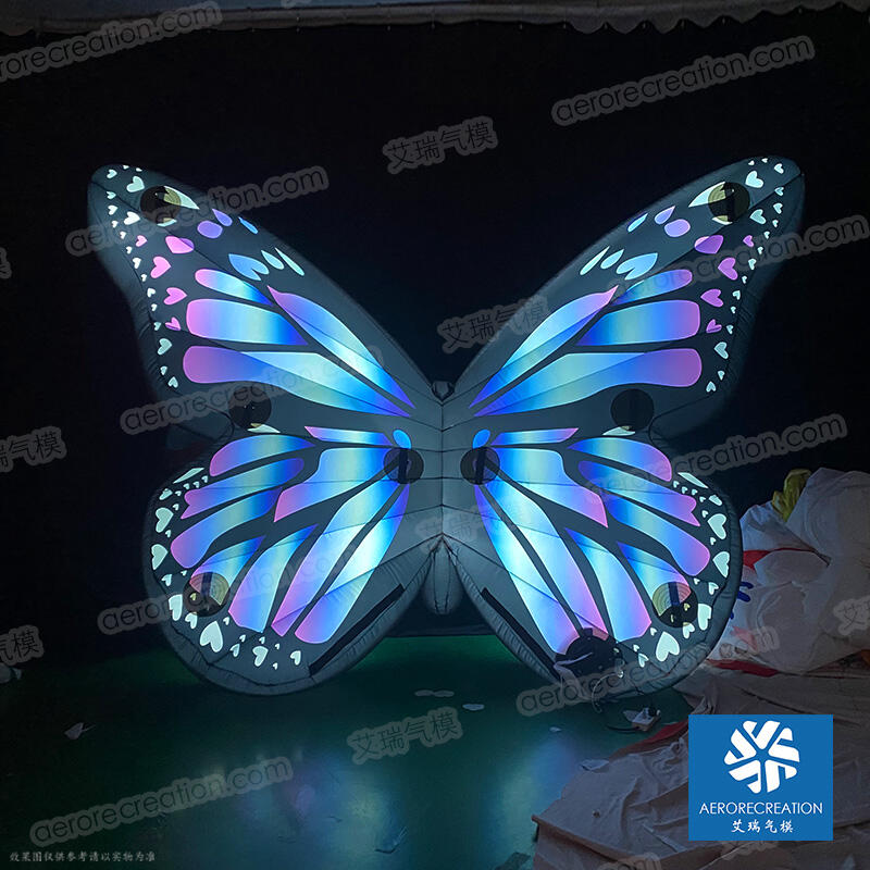 Mall Custom Inflatable Blue Butterfly