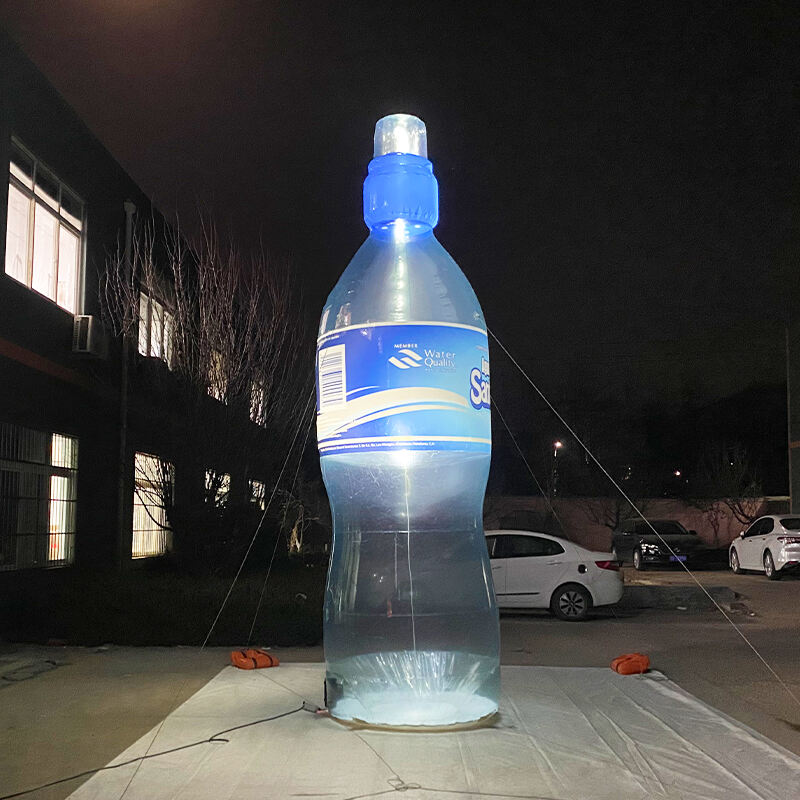 Inflatable transparent PVC water bottle