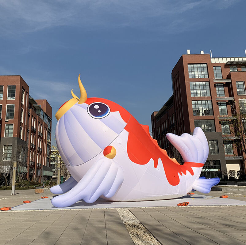 Outdoor 10m Inflatable Goldfish Model