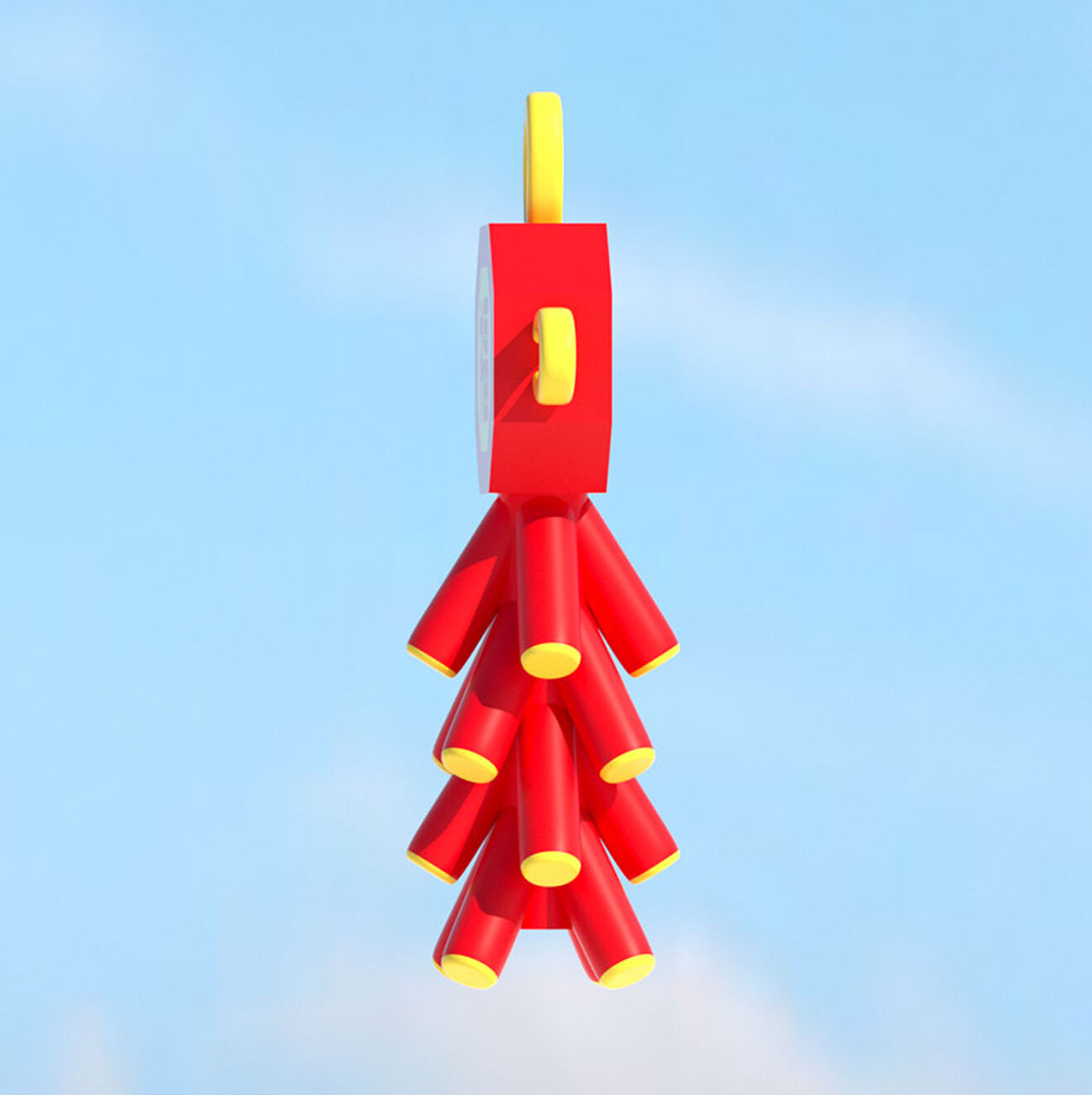 Inflatable Hanging Firecracker Model