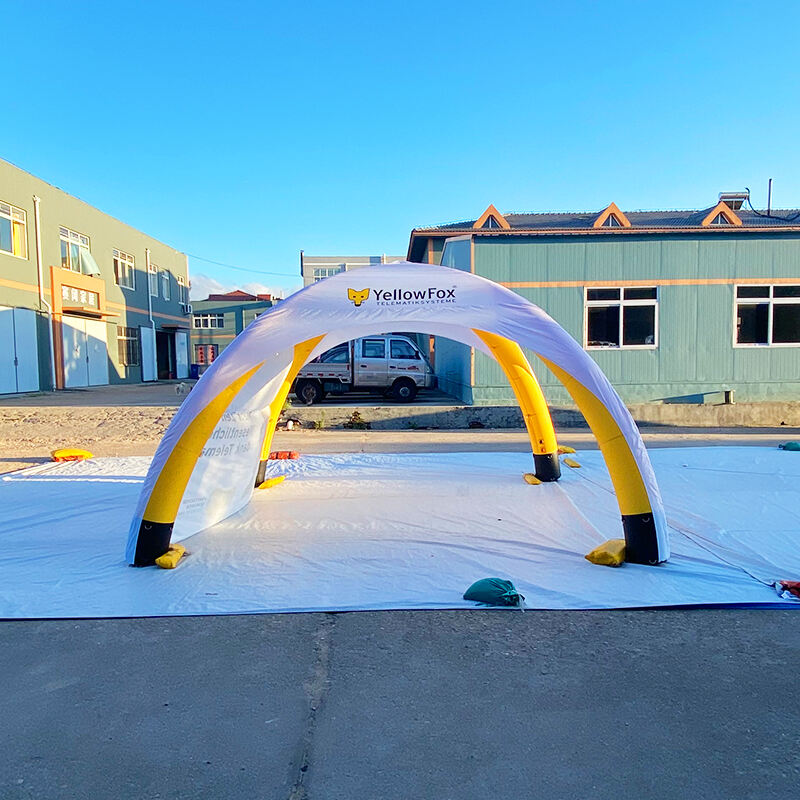 Airtight white-yellow Spider Tent