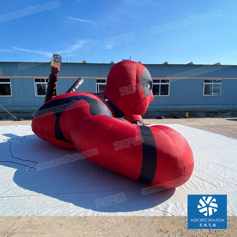 Giant Inflatable Deadpool Model with Light