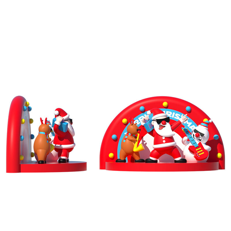 Funny Inflatable Cartoon Santa Elk Stage 