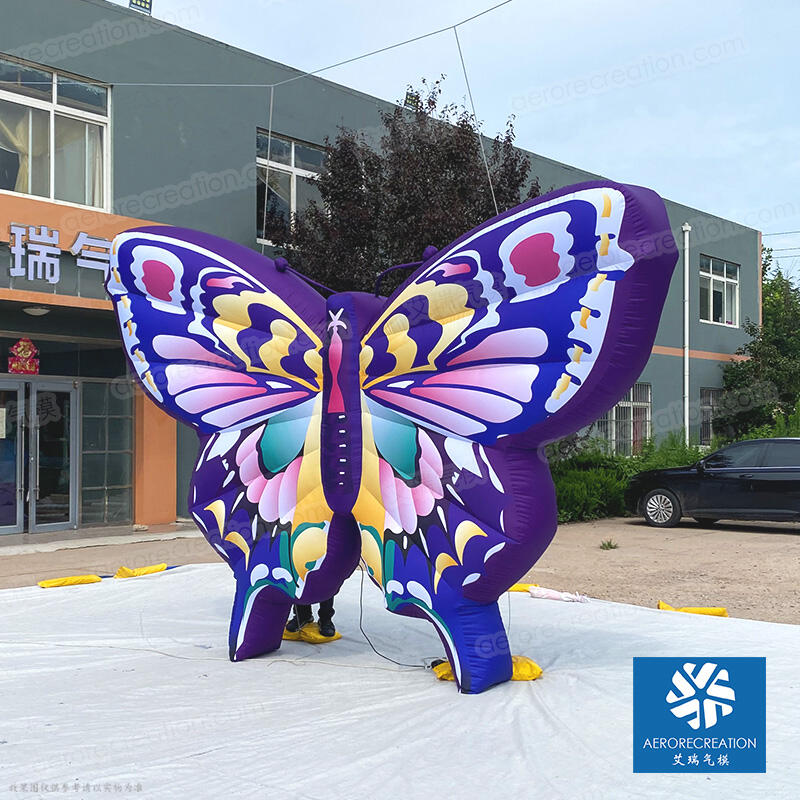 Hanging Inflatable Purple Butterfly