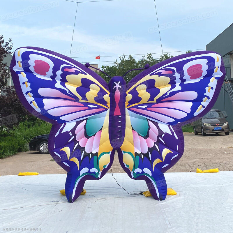 Hanging Inflatable Purple Butterfly